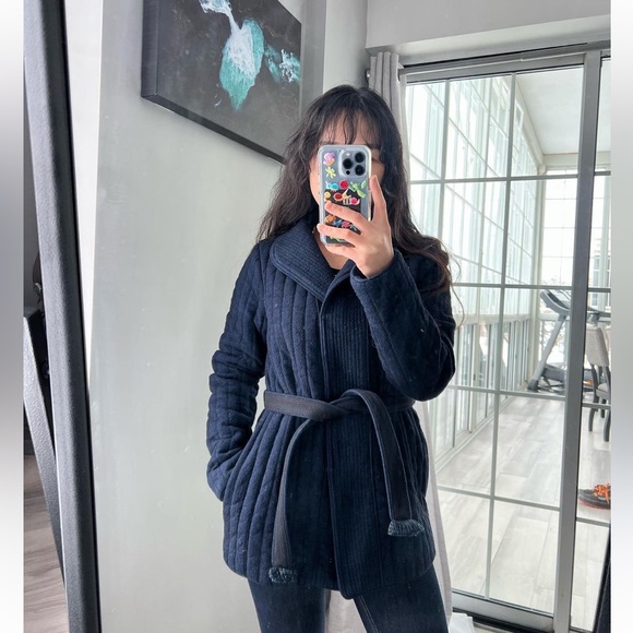 Aritzia Wilfred Le fou Romarin quilted wool jacket - Picture 1 of 6